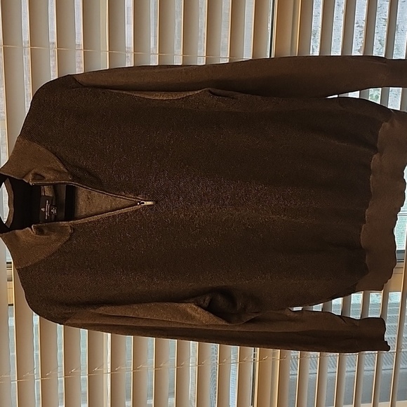 Brooks Brothers Other - Brooks Brothers Cotton Cashmere 1/4 Zip Sweater Gray XLARGE